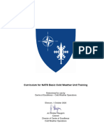 Curriculum NATO Basic Cold Weather Unit Training