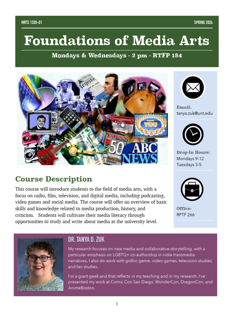 Foundations Of Media Arts M W Syllabus Pdf Libraries