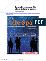 Life Span Human Development 9th Edition Sigelman Solutions Manual