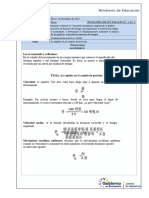 Física 1RO BGU 2023-12-11 - La Rapidez en El Cambio de Posición PDF