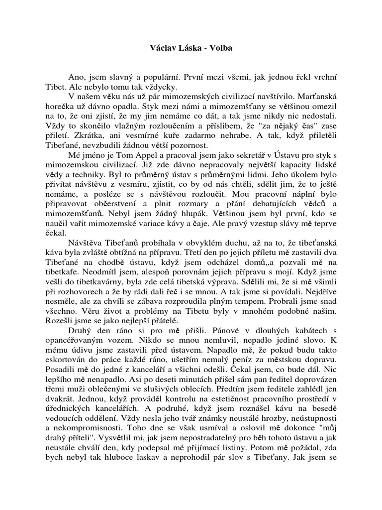 Vaclav Laska Volba | PDF