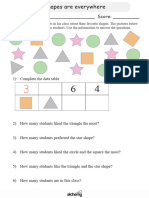 Primary Maths Worksheet (Shapes Are Everywhere)