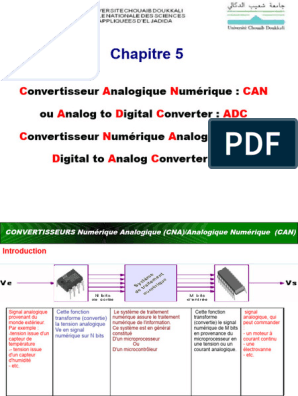 Les Convertisseurs Analogique Numerique, PDF