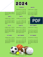 Calendario 2024 Deportes