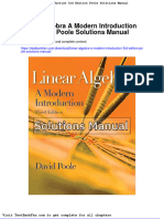 Linear Algebra A Modern Introduction 3rd Edition Poole Solutions Manual