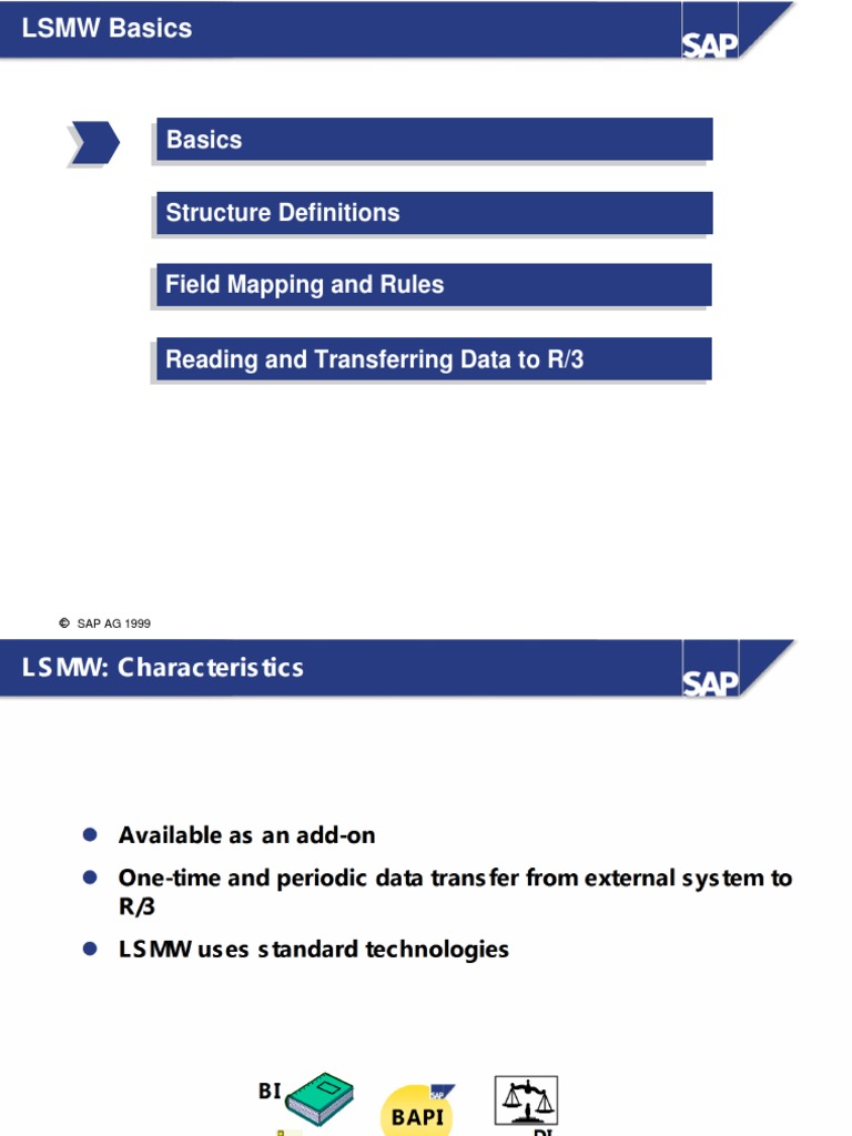 LSMW | PDF | Computer File | Operating System Technology