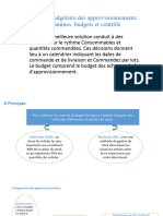 La Gestion Budgétaire Des Approvisionnements