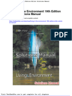 Living in The Environment 19th Edition Miller Solutions Manual