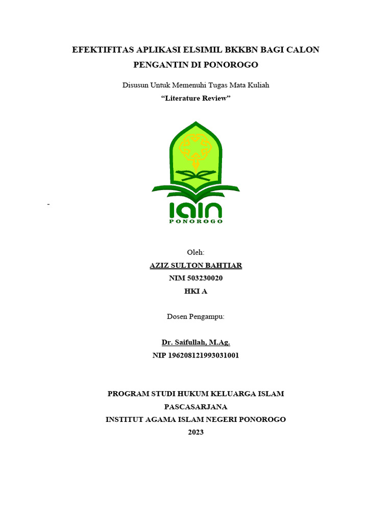 Tugas Literature Review Pdf