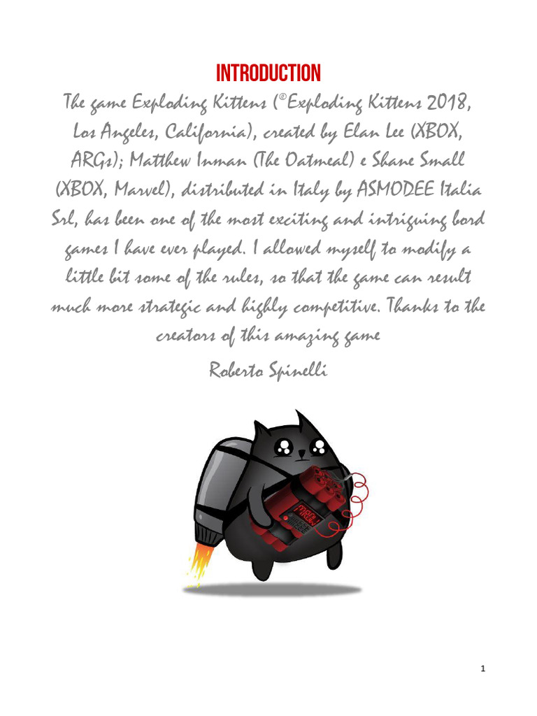 Competitive exploding kittens rules v 1 2 pdf playing cards