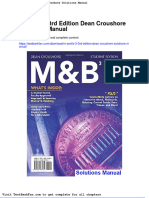 M and B 3 3rd Edition Dean Croushore Solutions Manual