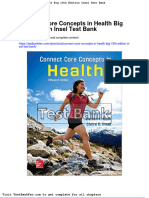 Connect Core Concepts in Health Big 15th Edition Insel Test Bank