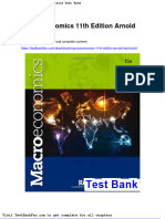 Macroeconomics 11th Edition Arnold Test Bank
