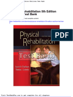 Physical Rehabilitation 5th Edition Osullivan Test Bank