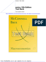 Macroeconomics 15th Edition Mcconnell Test Bank