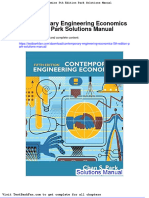 Contemporary Engineering Economics 5th Edition Park Solutions Manual