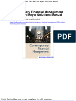 Contemporary Financial Management 10th Edition Moyer Solutions Manual