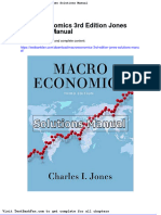 Macroeconomics 3rd Edition Jones Solutions Manual