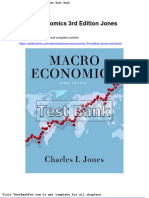 Macroeconomics 3rd Edition Jones Test Bank