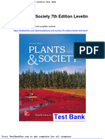 Plants and Society 7th Edition Levetin Test Bank