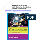 Solution Manual For Using Quickbooks Online For Accounting 3rd Edition Glenn Owen
