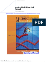 Macroeconomics 6th Edition Hall Solutions Manual