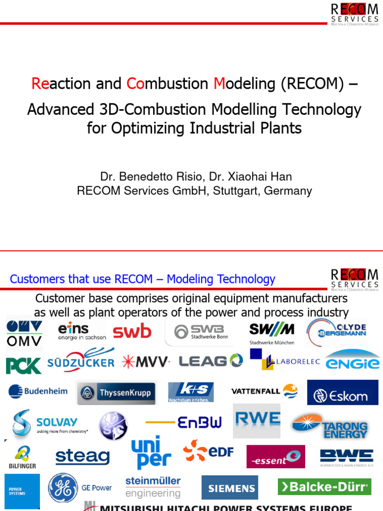 Combustion Modelling Technology 2018 For Uitsolutions PDF Combustion