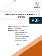 Competencias Planeacion y Gestion