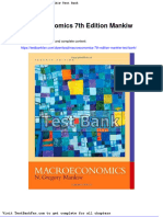 Macroeconomics 7th Edition Mankiw Test Bank