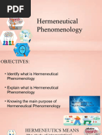 Hermeneutical Phenomenology