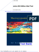 Macroeconomics 8th Edition Abel Test Bank