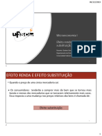 Aula 6.3 - Efeito Substituição e Efeito Renda