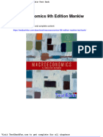 Macroeconomics 9th Edition Mankiw Test Bank