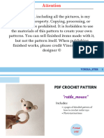 Rattle Crochet Mouse PDF Amigurumi Pattern