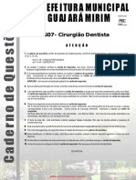 Prova Concurso Municipal Cirurgiao Dentista