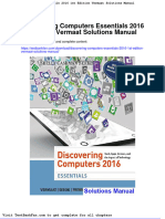 Discovering Computers Essentials 2016 1st Edition Vermaat Solutions Manual