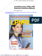 Making The Transition From LPN To RN 1st Edition Kearney Solutions Manual