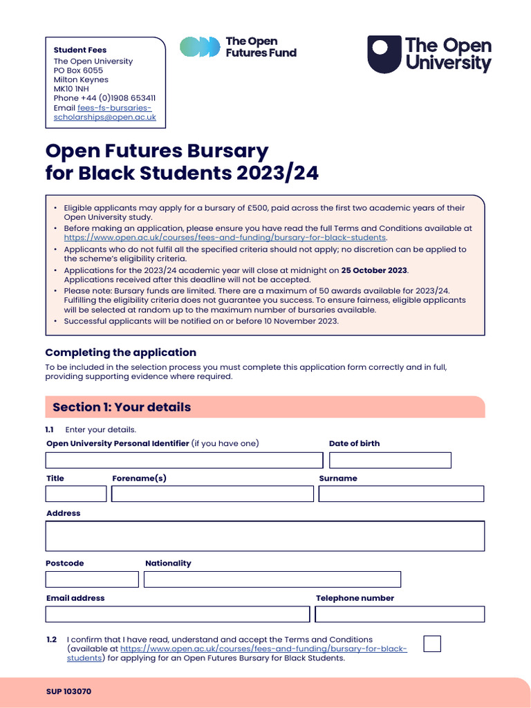 BursaryBlackStudents202324AppForm PDF