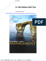 Management 13th Edition Daft Test Bank