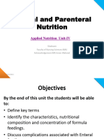 Lect-5. Enteral and Parenteral Nutrition unit-IV