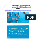 Test Bank Evidence Based Practice Nurses Appraisal 3rd Edition Schmidt Brown