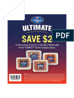 Save $2: On The Purchase of Any One (1) Package of Maple Lodge Farms Ultimate Chicken Sausage Products