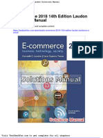 E Commerce 2018 14th Edition Laudon Solutions Manual