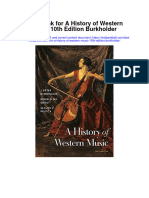 Test Bank For A History of Western Music 10th Edition Burkholder
