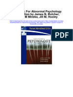 Test Bank For Abnormal Psychology 14th Edition by James N Butcher Susan M Mineka Jill M Hooley