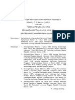 PerMenhut No P4 2011-Pedoman Relamasi Hutan