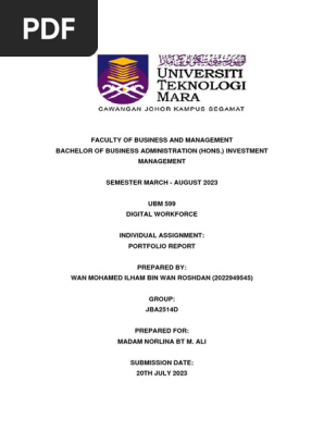 WAN MOHAMED ILHAM BIN WAN ROSHDAN_2022949545_FINAL REPORT_UBM599