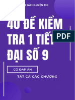 40 Đề Kiểm Tra 1 Tiết Đại Số 9