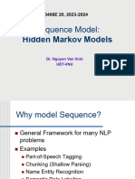 Sequence Model:: Hidden Markov Models