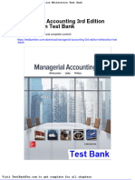 Managerial Accounting 3rd Edition Whitecotton Test Bank